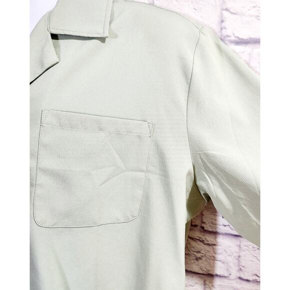 COOFANDY Mint Green Button Down Long Sleeves Shirt Large NWOTS - Picture 2 of 5